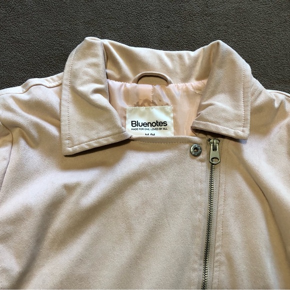 Bluenotes faux suede Jacket. Size:medium. Pinky Beige colour - Picture 4 of 9